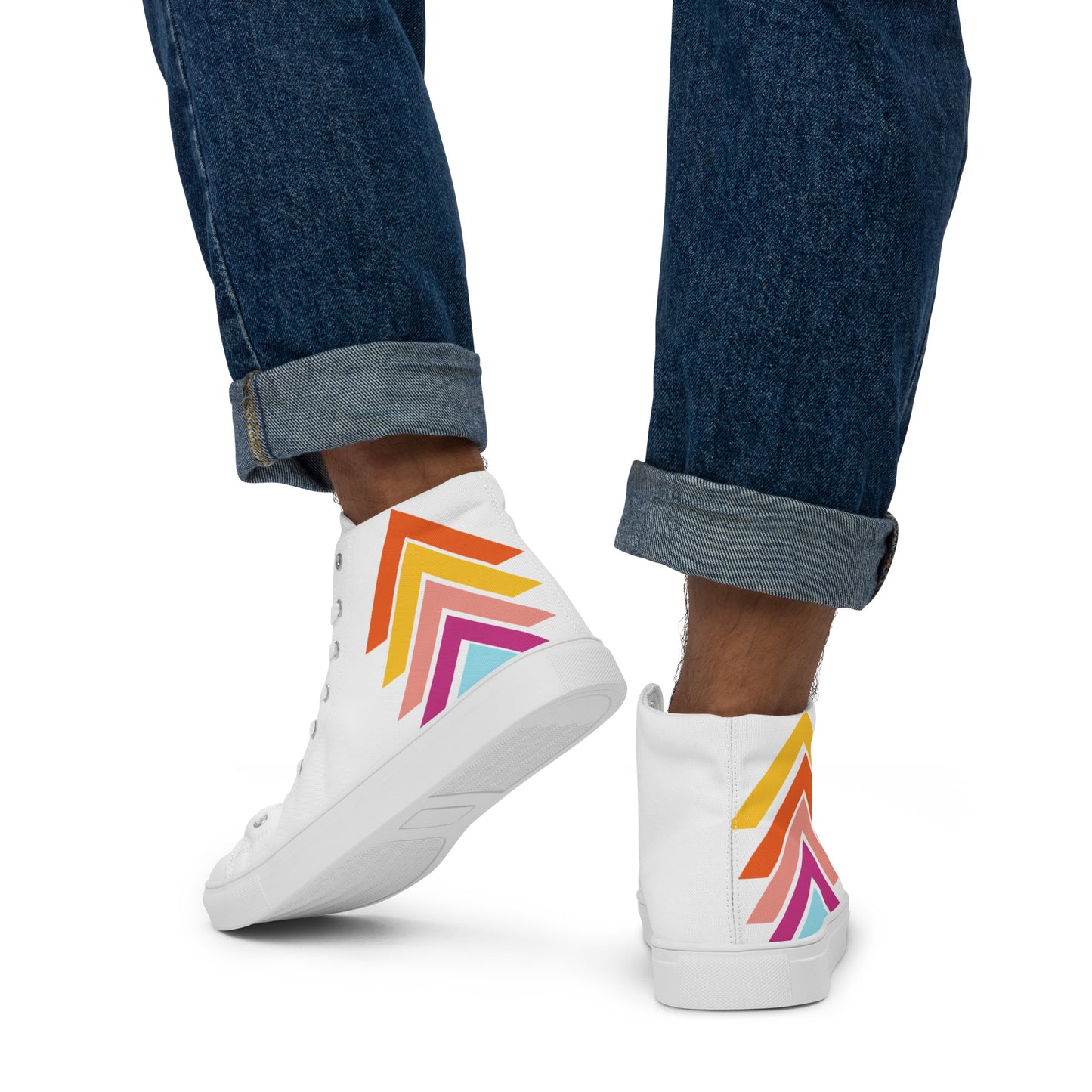 Men’s high top canvas shoes