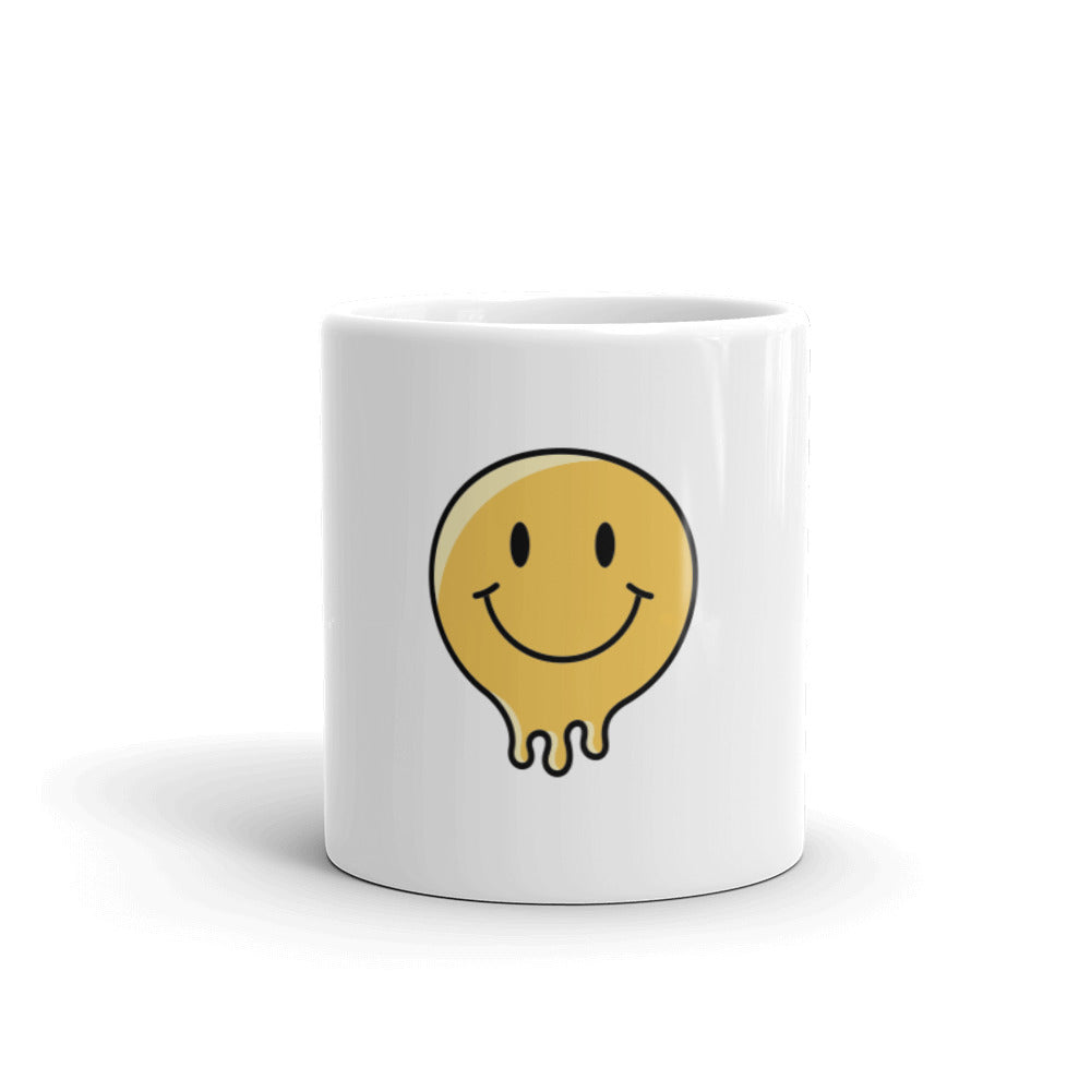 White glossy mug