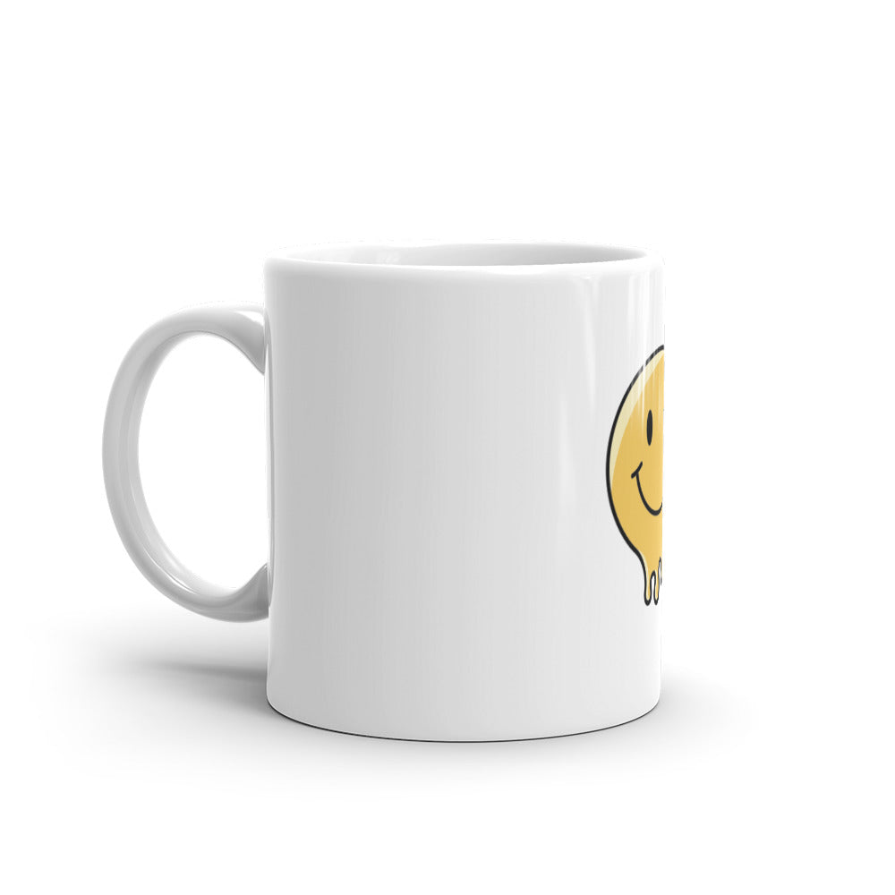 White glossy mug